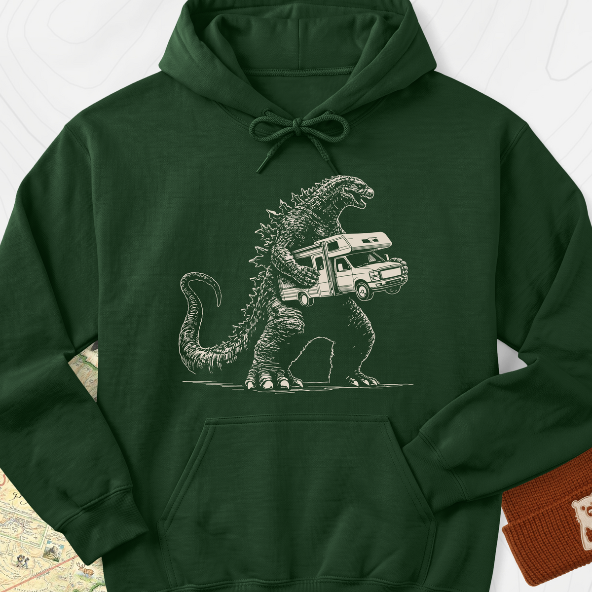 RV Thief Hoodie - Forest Green