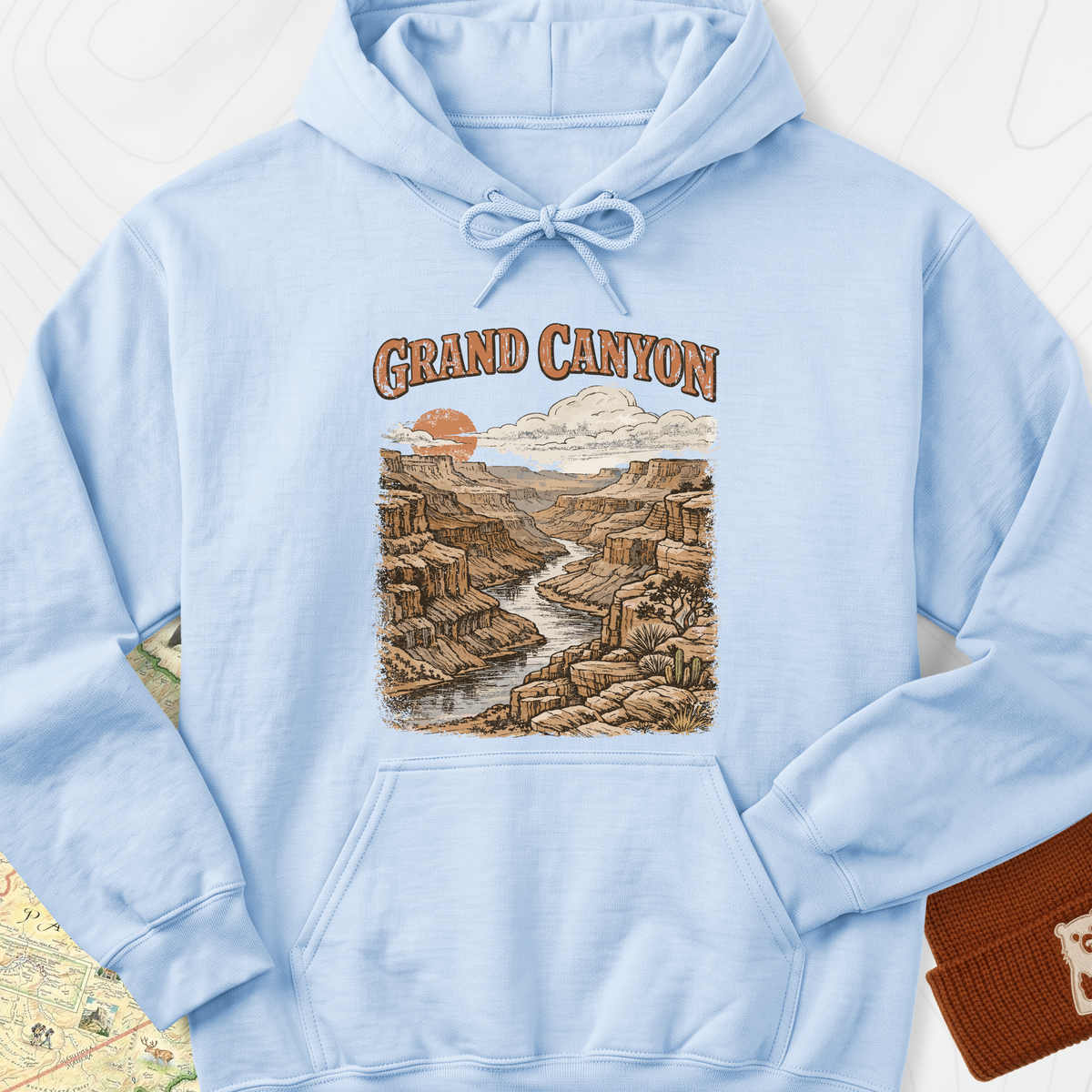 Grand Canyon Hoodie - Light Blue