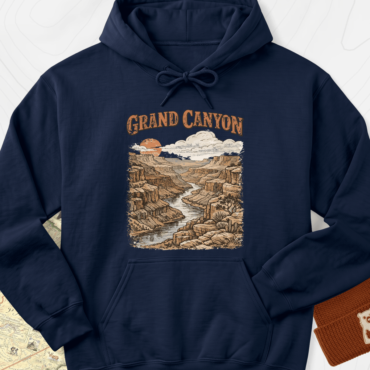 Grand Canyon Hoodie - Navy