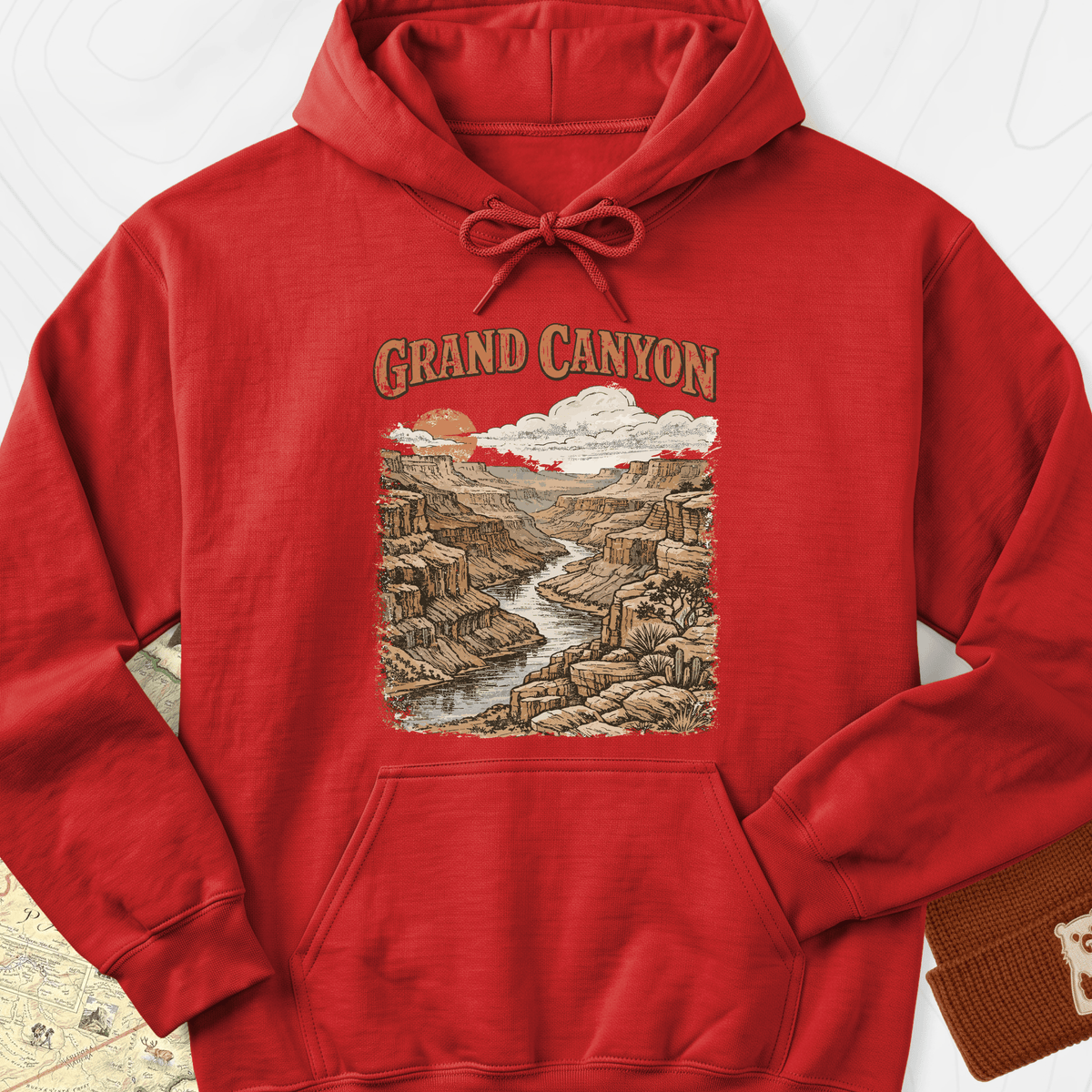 Grand Canyon Hoodie - Red