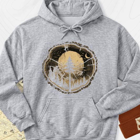 Night Rings Hoodie - Sport Grey