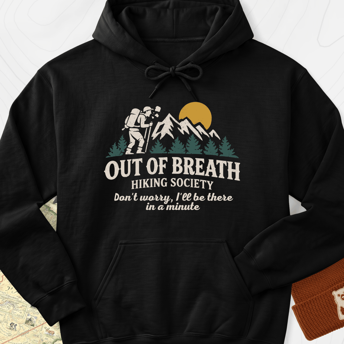 Out of Breath Hoodie - Black