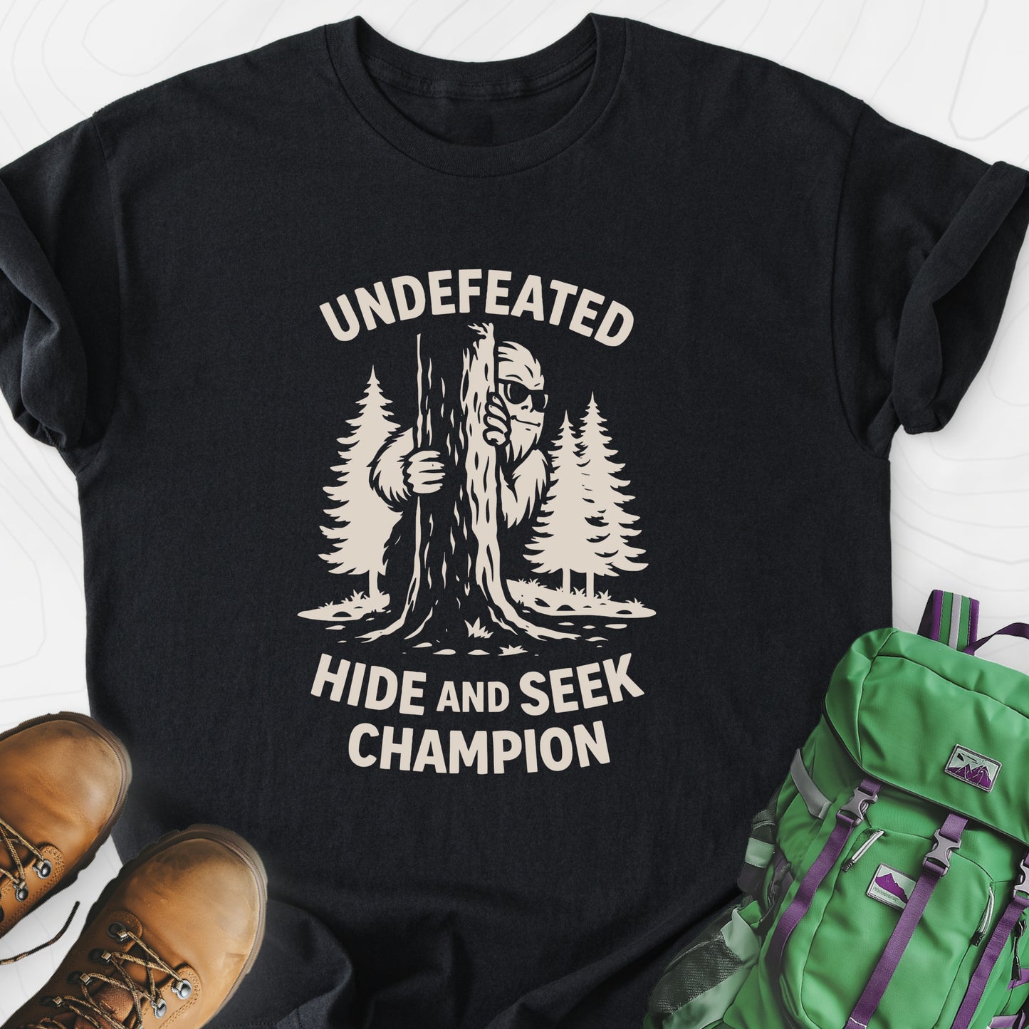 Hide and Seek Champion Black front print lightweight T-shirt