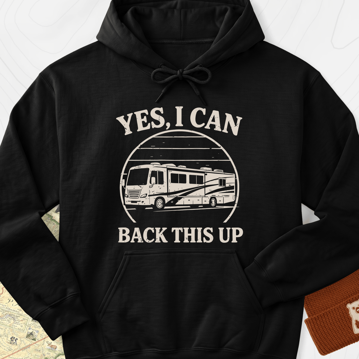 I Can Back This Up Hoodie - Black