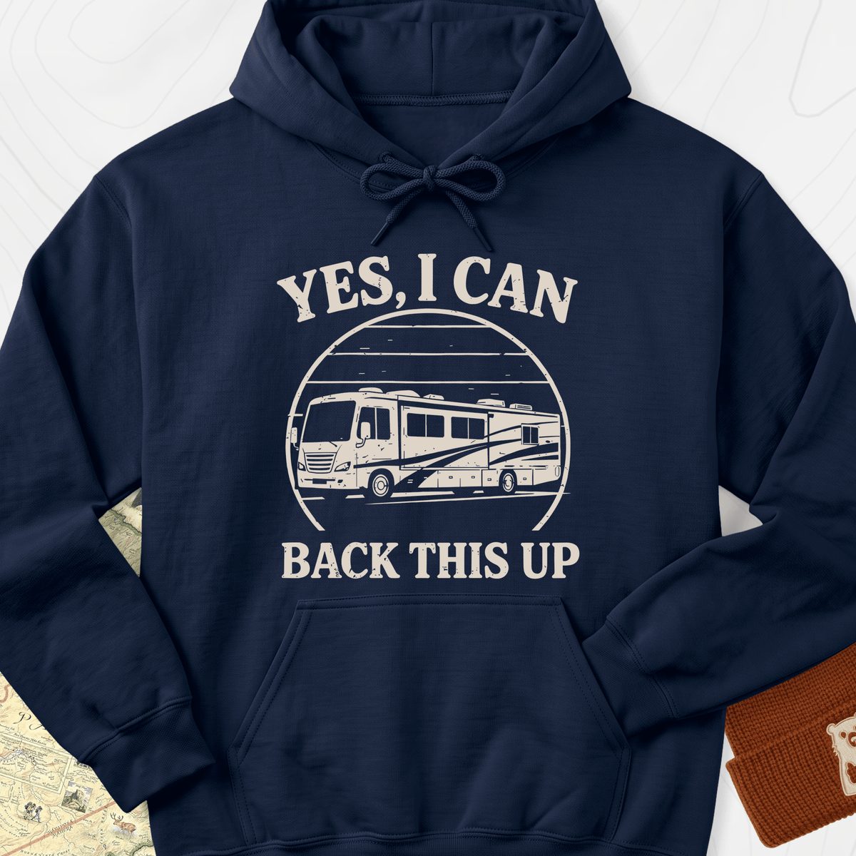 I Can Back This Up Hoodie - Navy