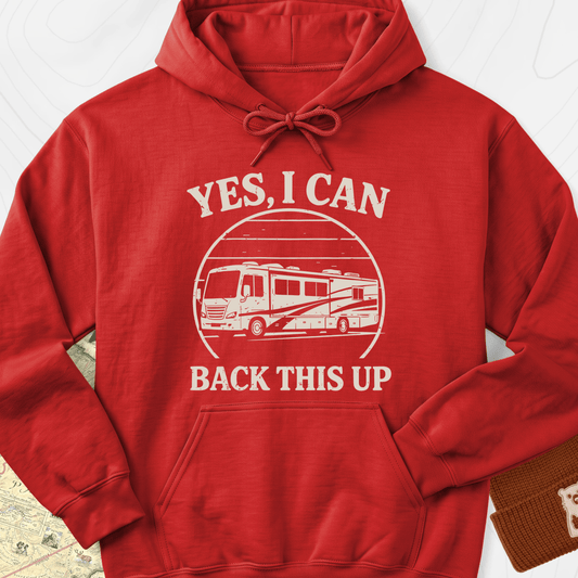 I Can Back This Up Hoodie - Red
