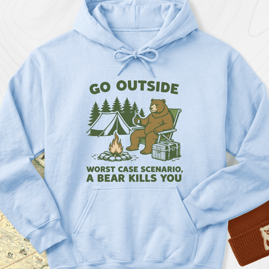 Worst Case Scenario Hoodie - Light Blue