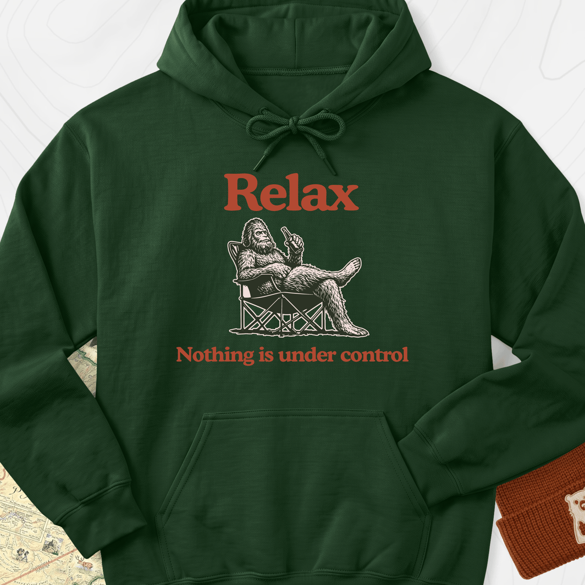 Relax... Hoodie - Forest Green