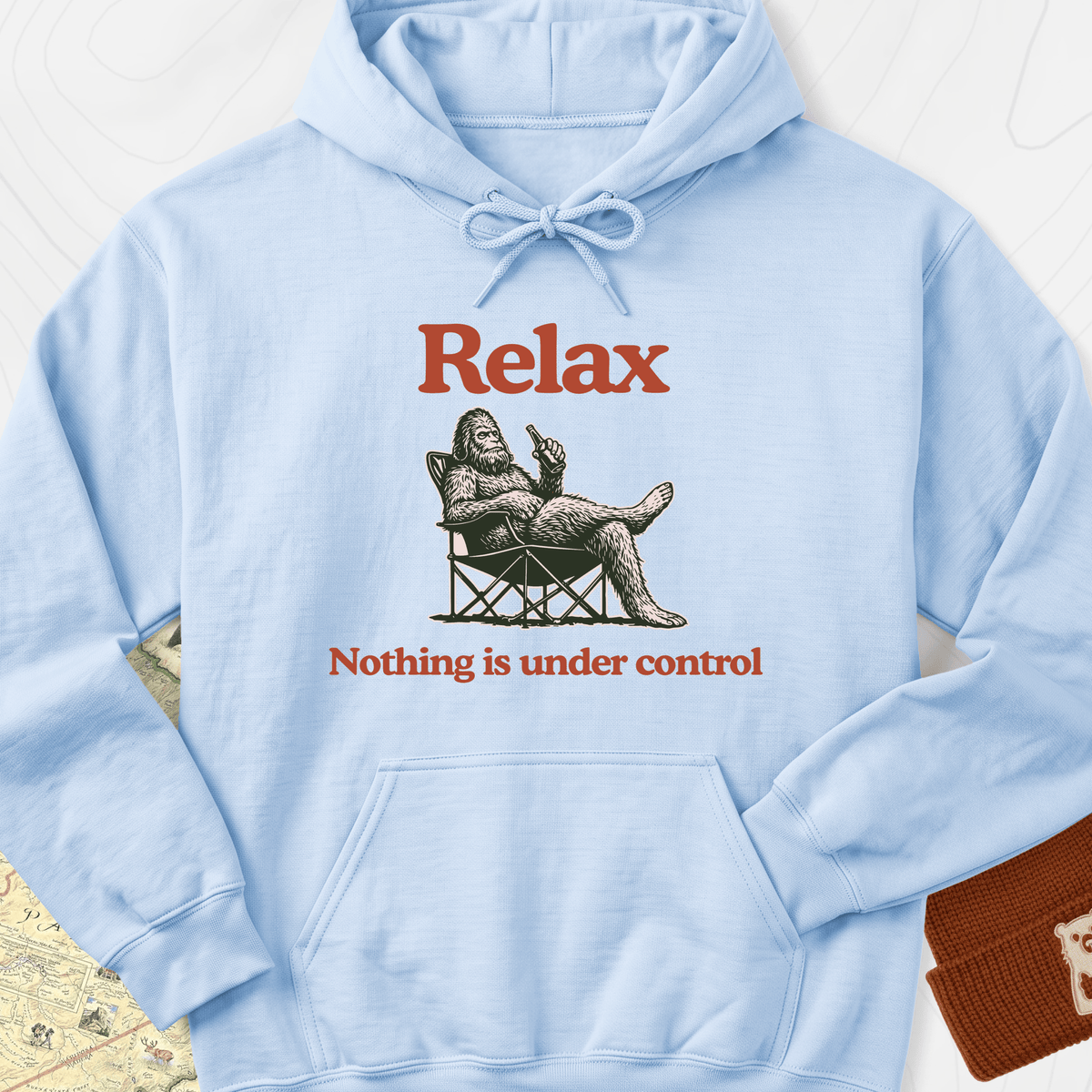 Relax... Hoodie - Light Blue
