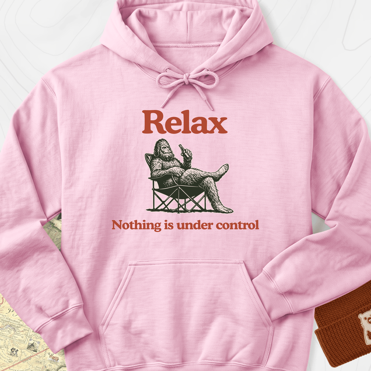 Relax... Hoodie - Light Pink