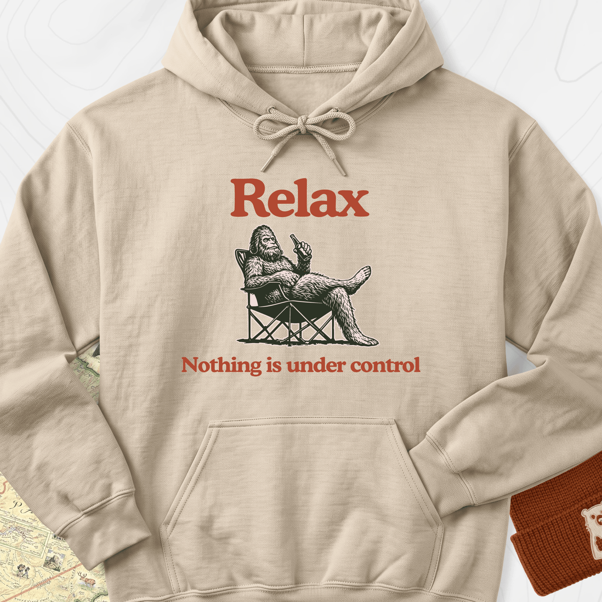 Relax... Hoodie - Sand