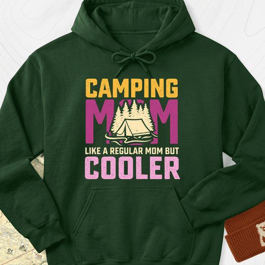 Camping Mom Hoodie - Forest Green