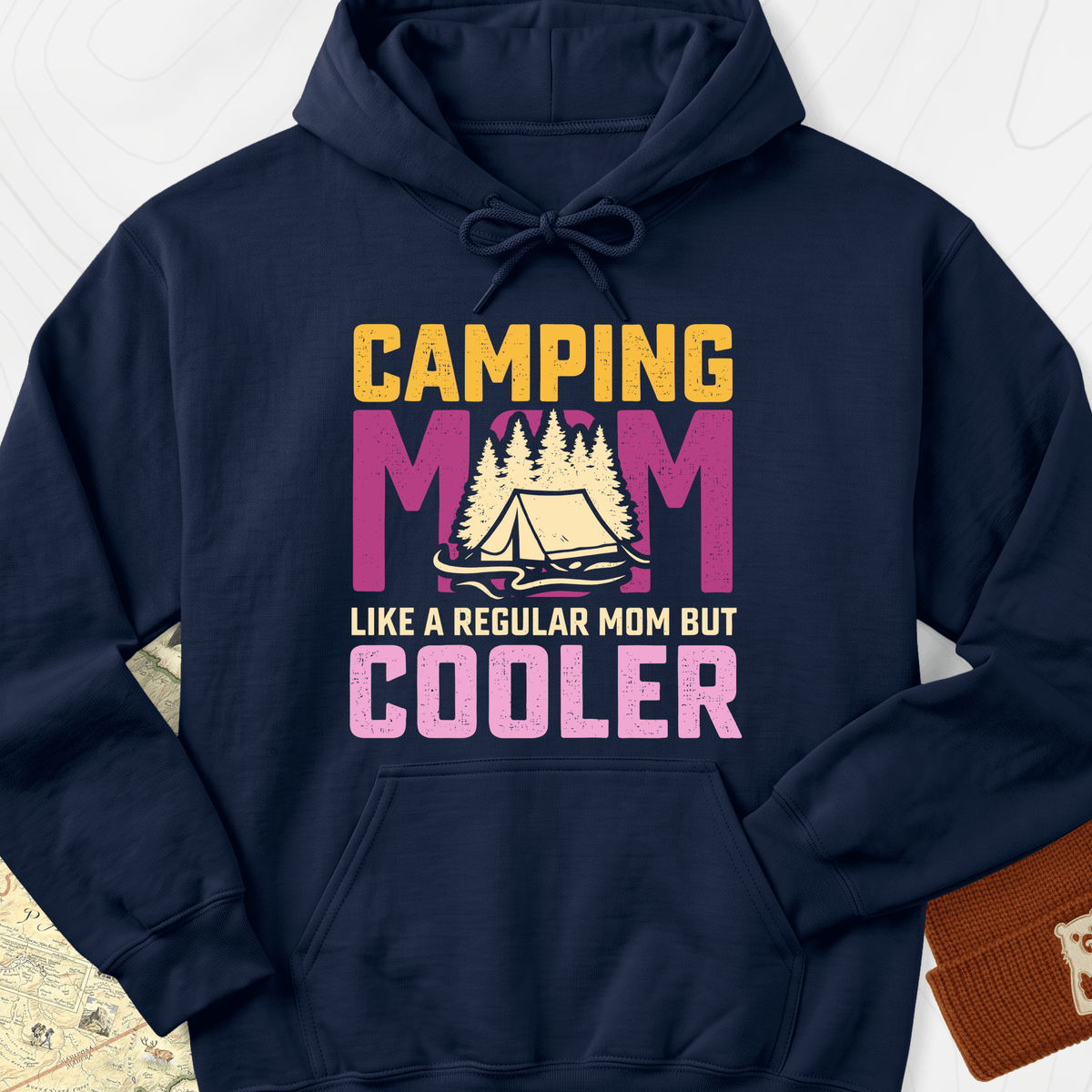 Camping Mom Hoodie - Navy