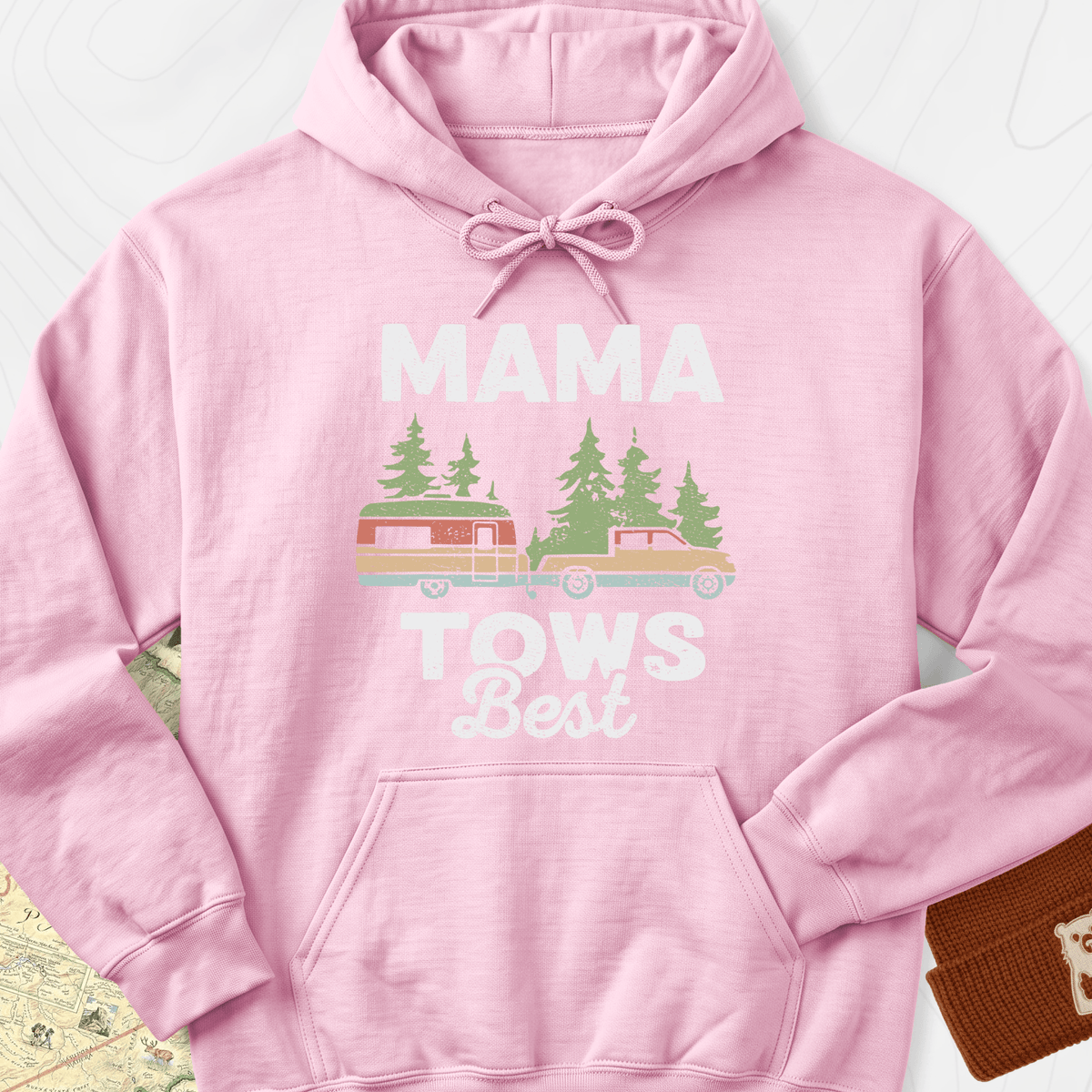 Mama Tows Best Hoodie - Light Pink