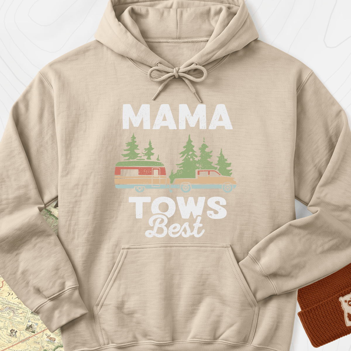Mama Tows Best Hoodie - Sand
