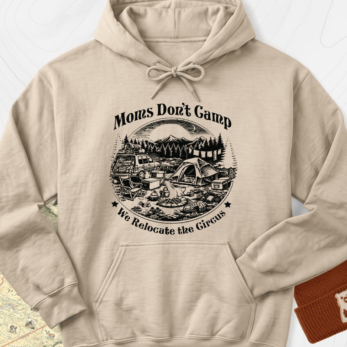 Relocate the Circus Hoodie - Sand