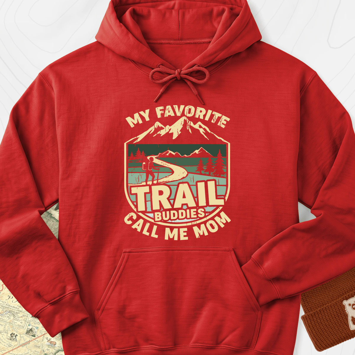 Trail Buddies Hoodie - Red