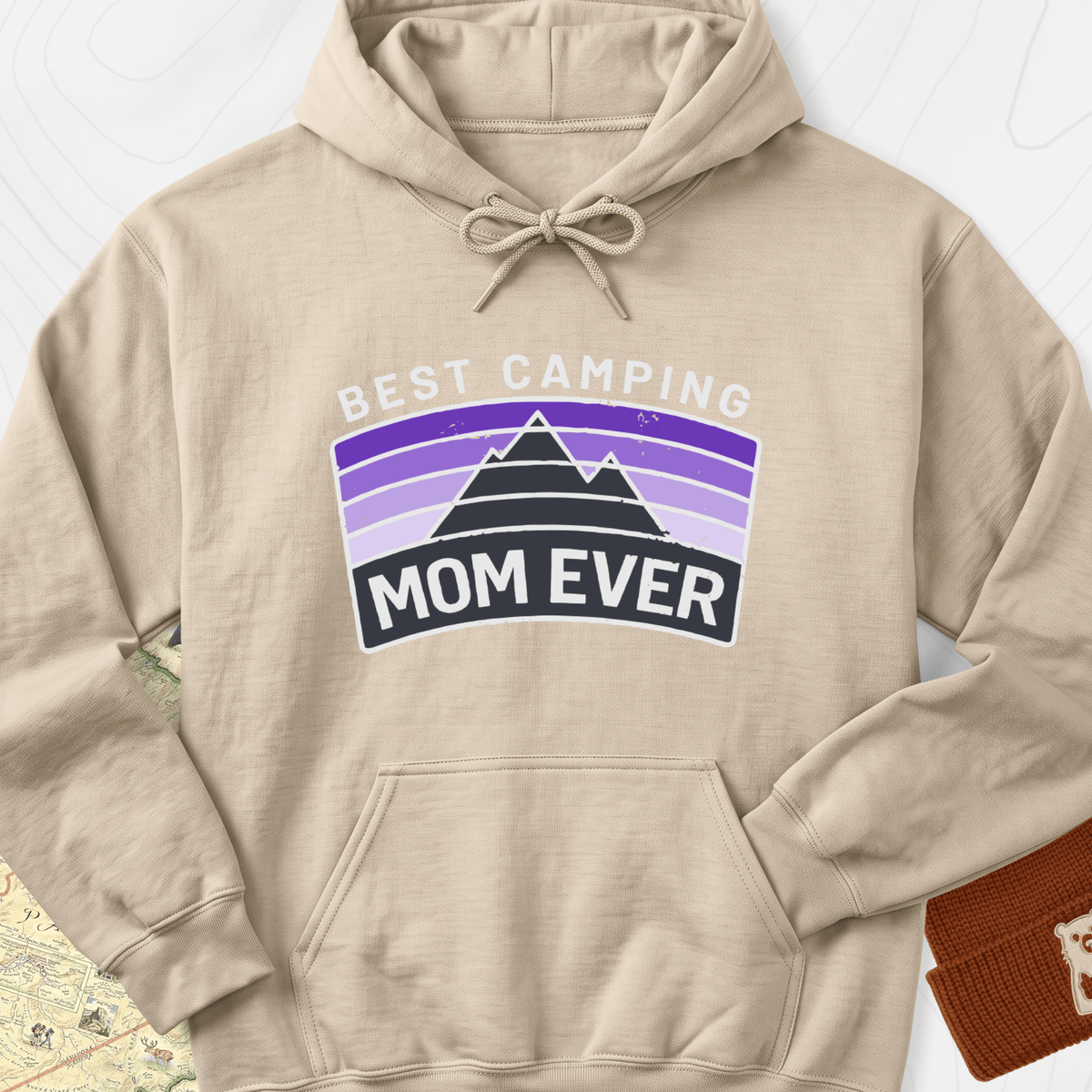 Best Camping Mom Hoodie - Sand