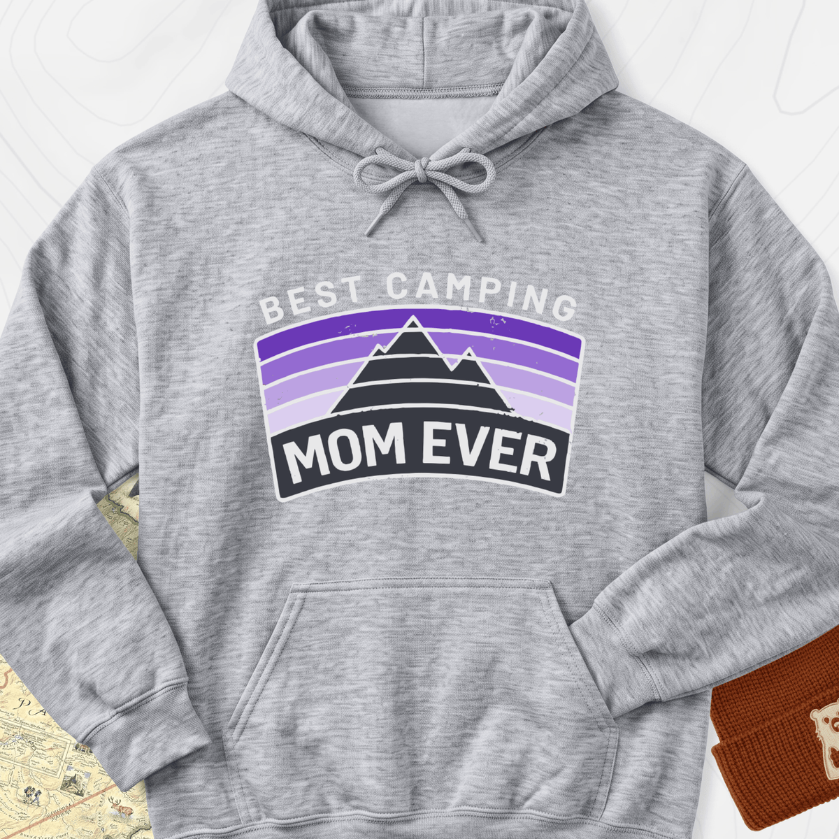 Best Camping Mom Hoodie - Sport Grey