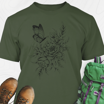 Floral Butterfly T-Shirt
