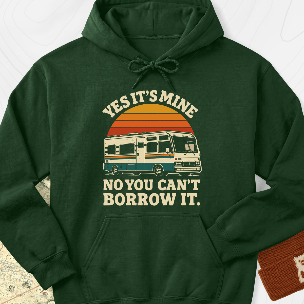 Can’t Borrow It Hoodie - Forest Green
