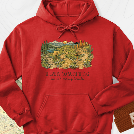 Too Many Trails Hoodie - Red