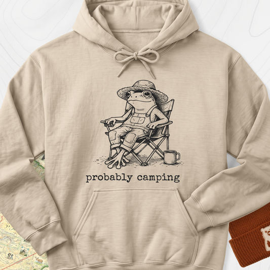 Probably Camping Hoodie - Sand