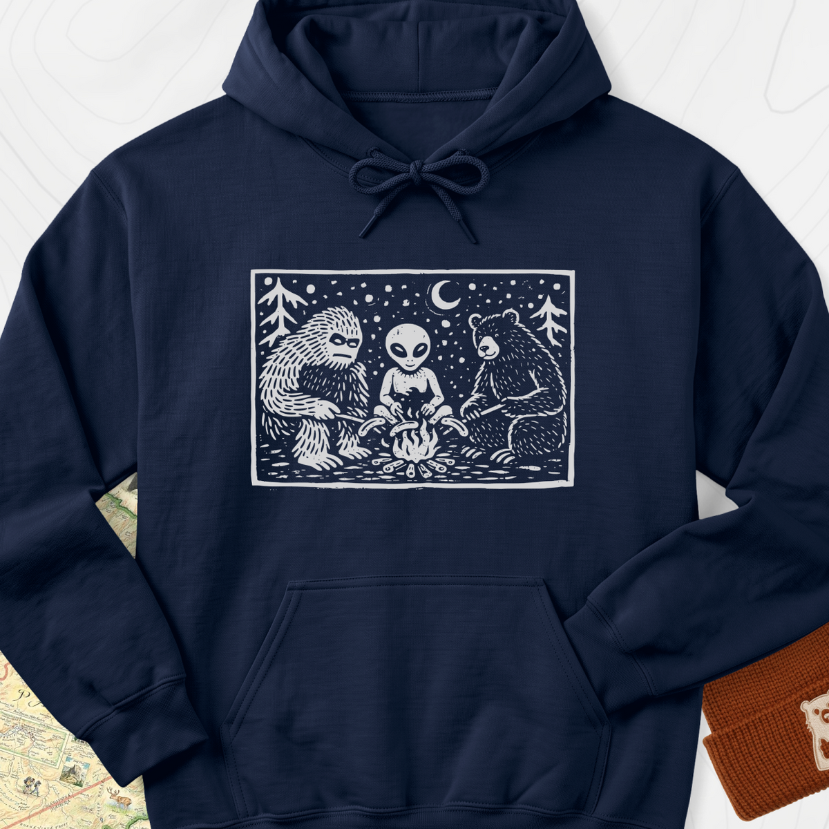 Campfire Legends Hoodie - Navy