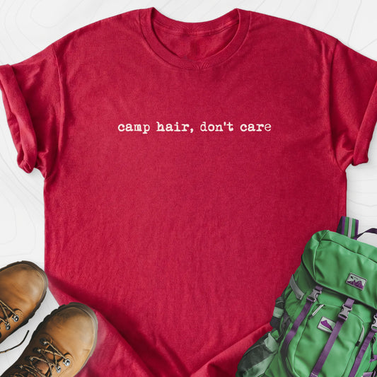 Campground Queen Heather Red front print lightweight T-shirt