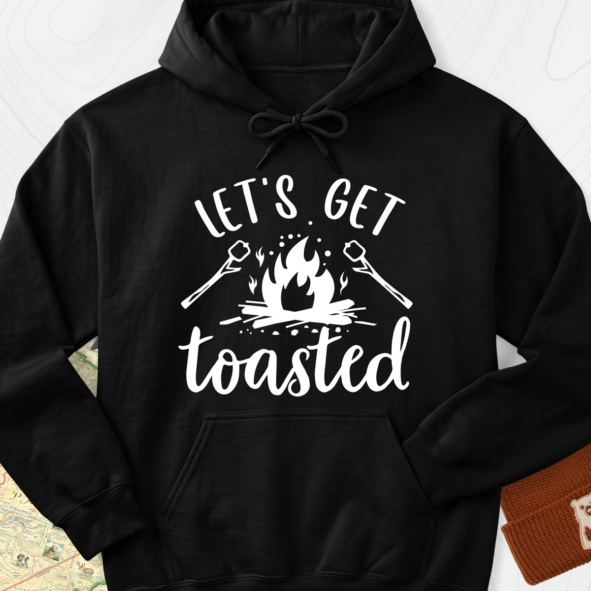 Let's Get Toasted Hoodie - Black