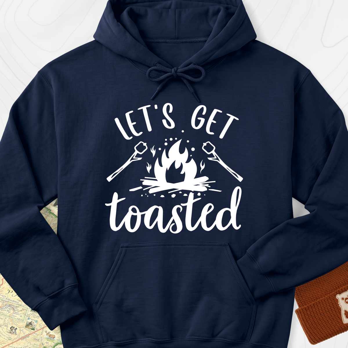 Let's Get Toasted Hoodie - Navy