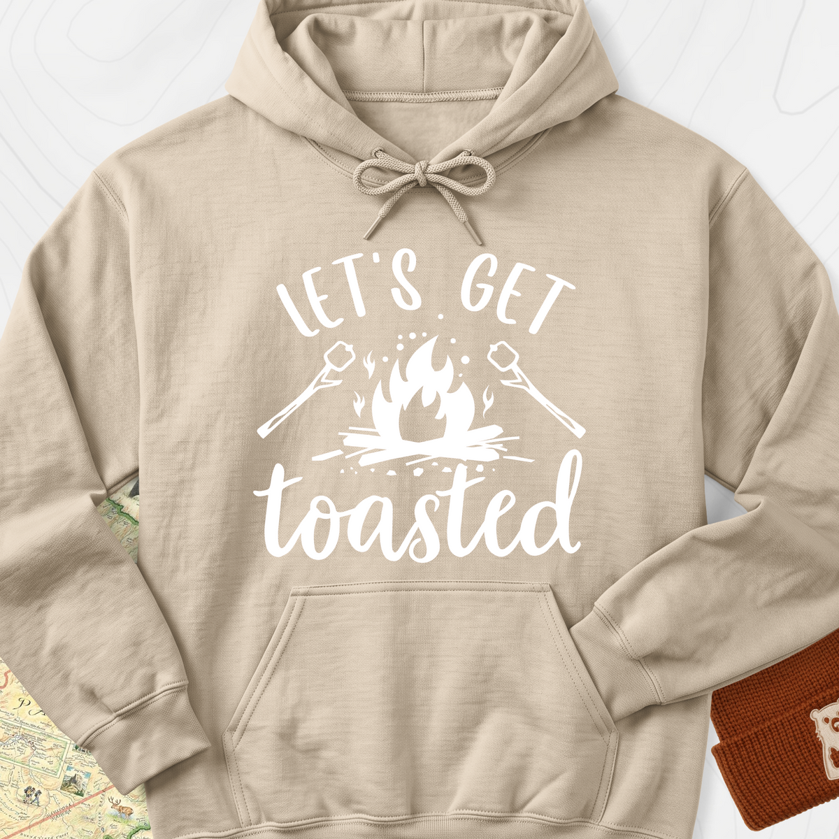 Let's Get Toasted Hoodie - Sand
