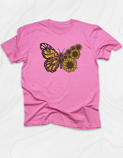 Butterfly Sunflower T-Shirt