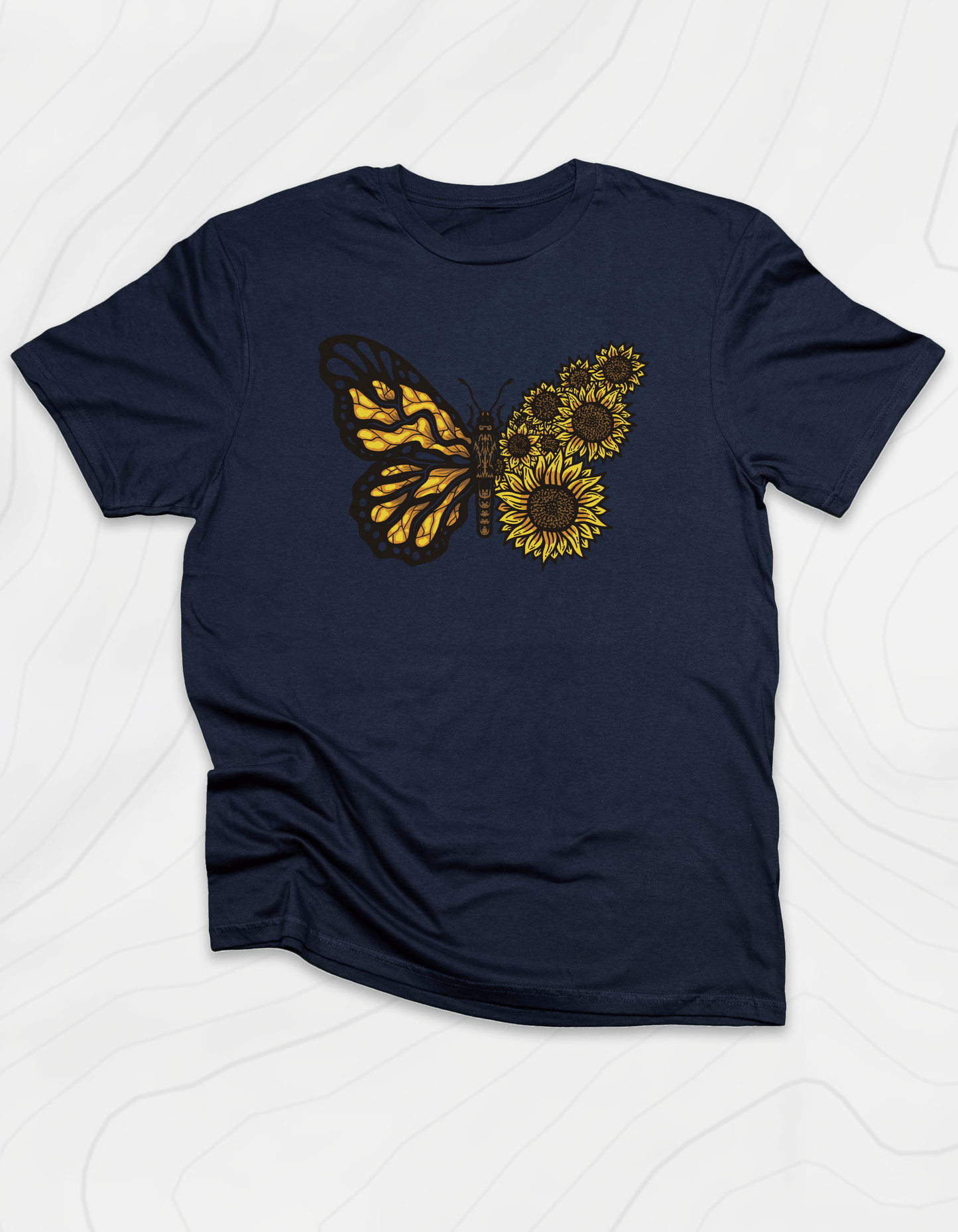 Butterfly Sunflower T-Shirt