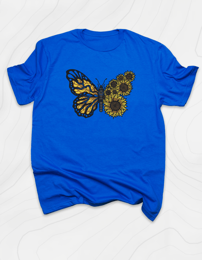 Butterfly Sunflower T-Shirt