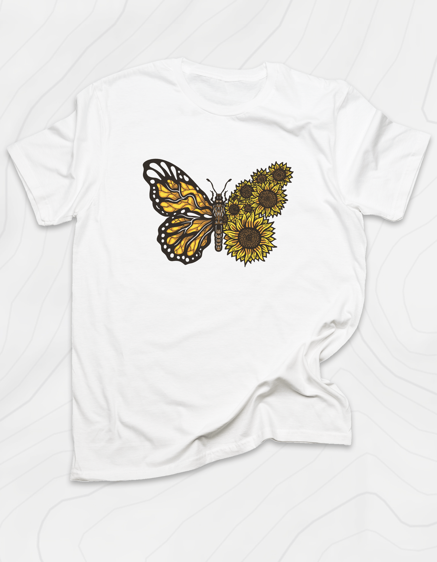 Butterfly Sunflower T-Shirt