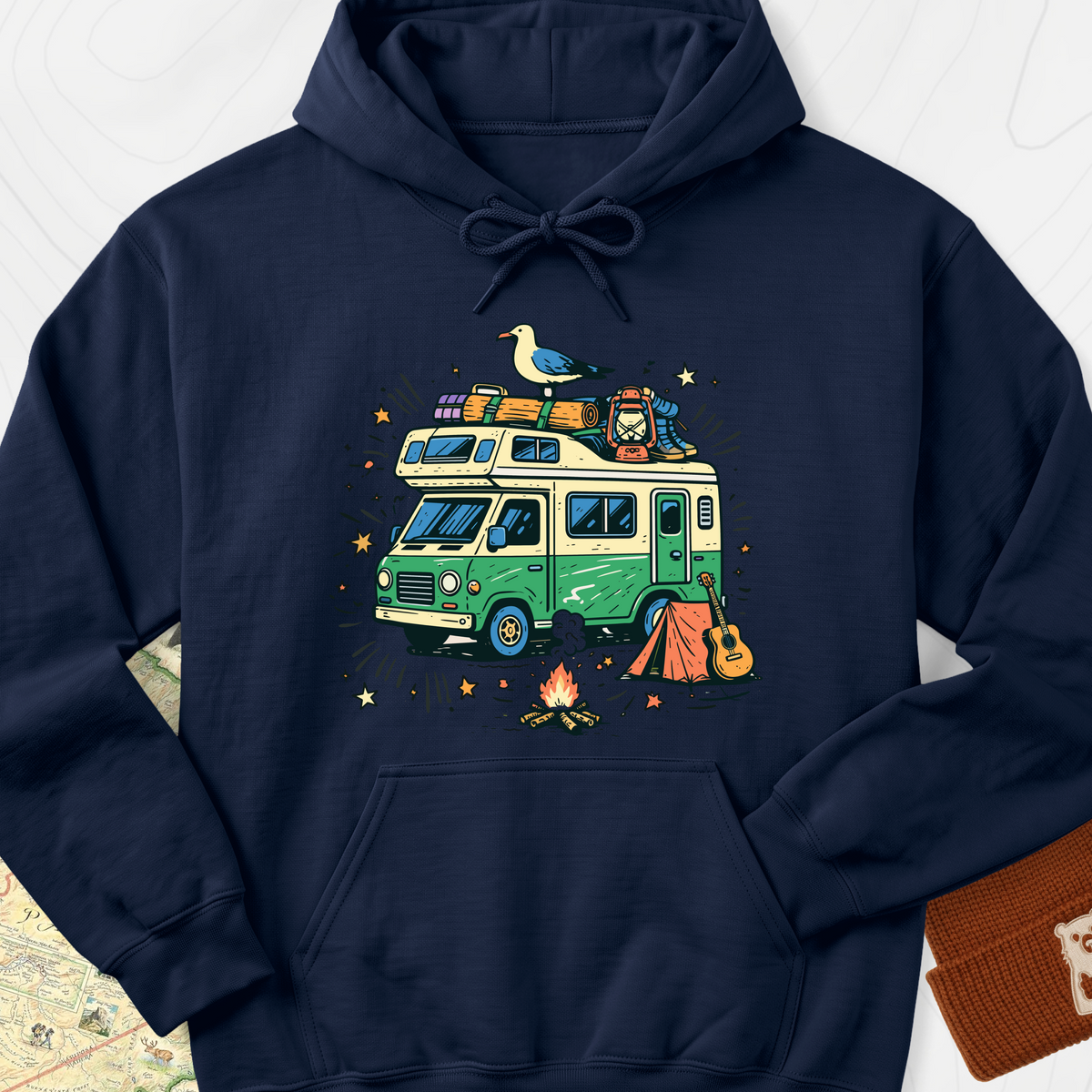 Adventure Camper Hoodie - Navy