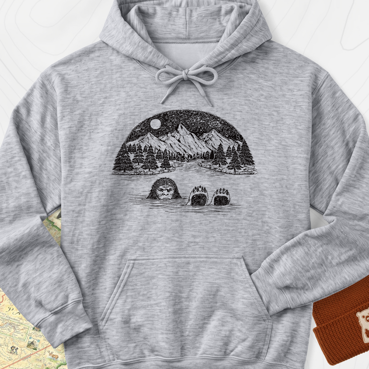 Lake Bigfoot Hoodie - Sport Grey