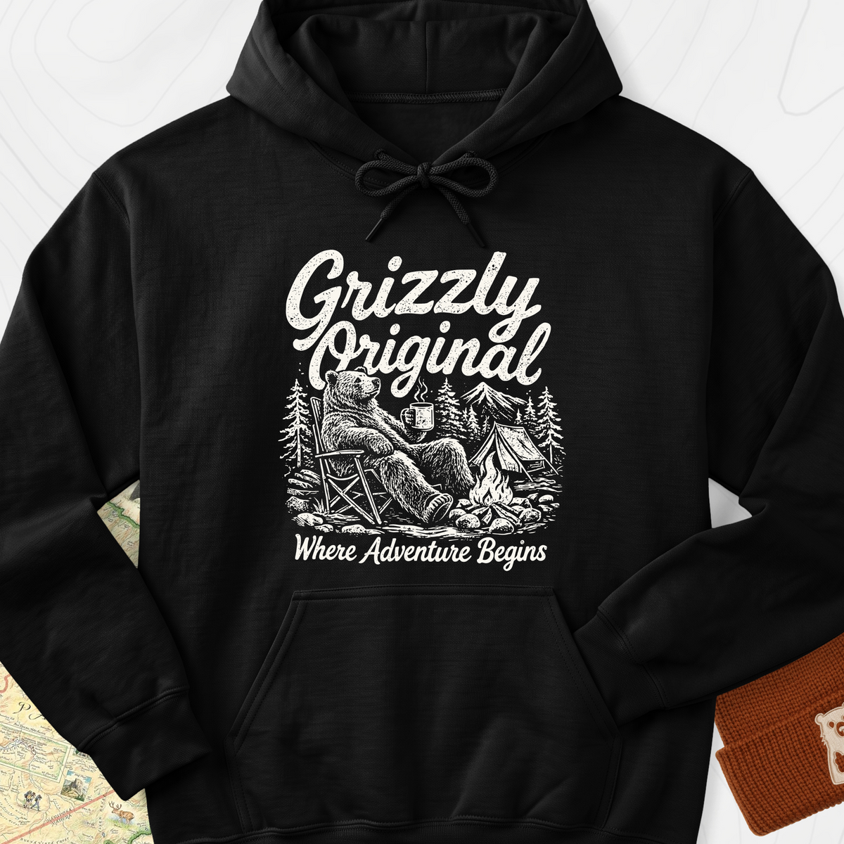 Grizzly Original Hoodie - Black