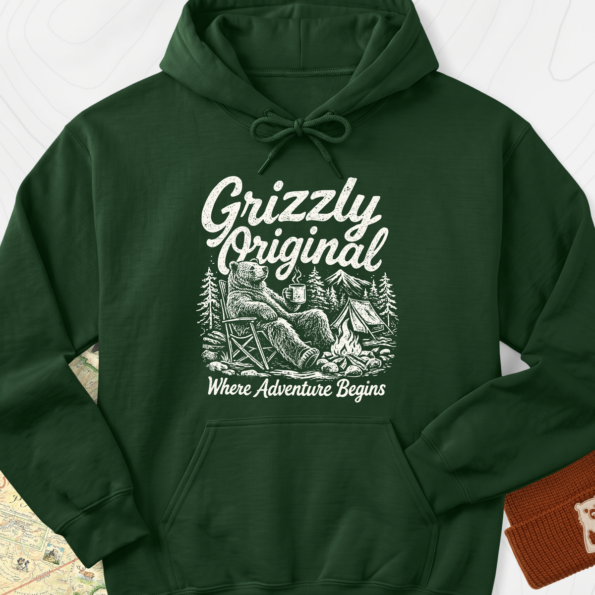 Grizzly Original Hoodie - Forest Green