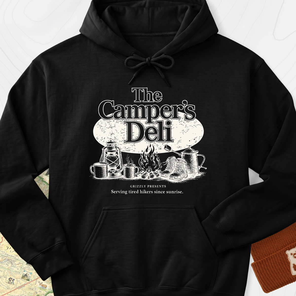 Campers Deli Hoodie - Black
