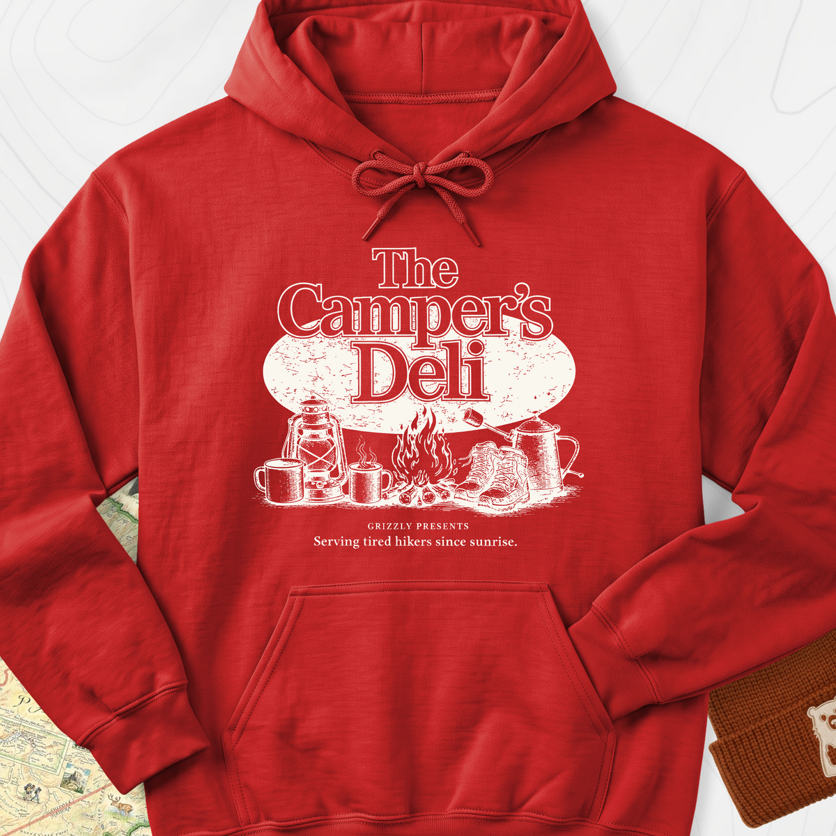 Campers Deli Hoodie - Red