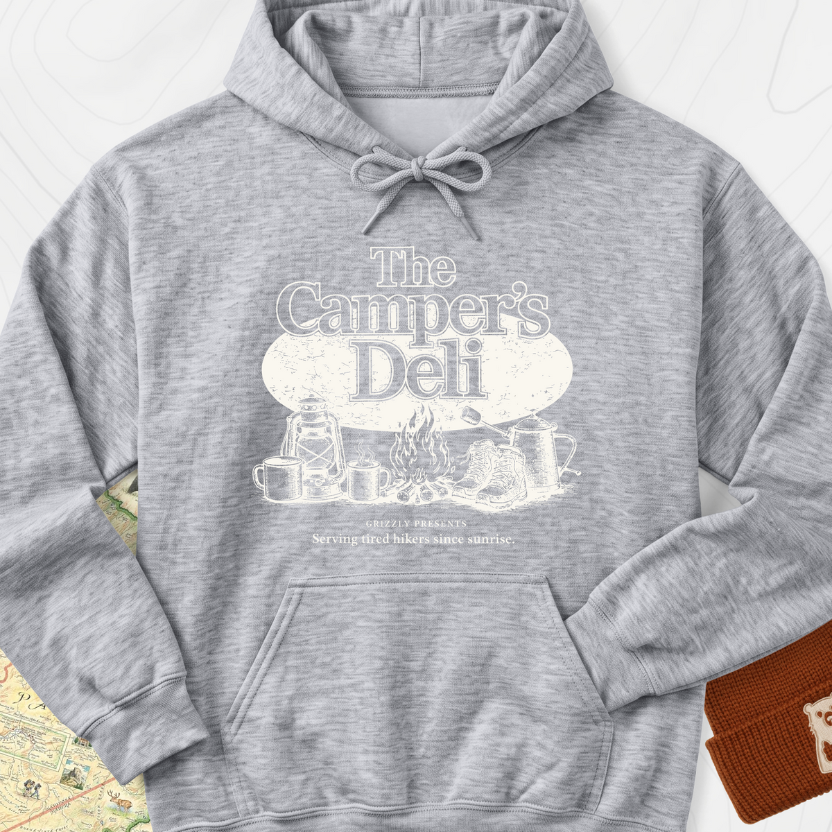 Campers Deli Hoodie - Sport Grey