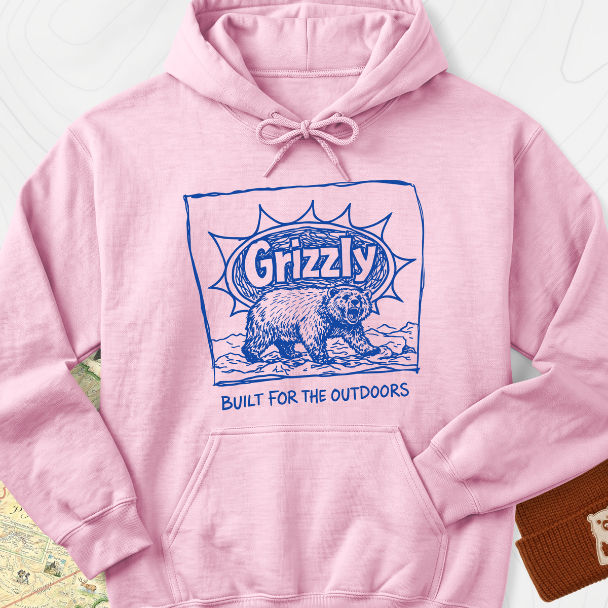 Built for the Outdoors Hoodie - Light Pink
