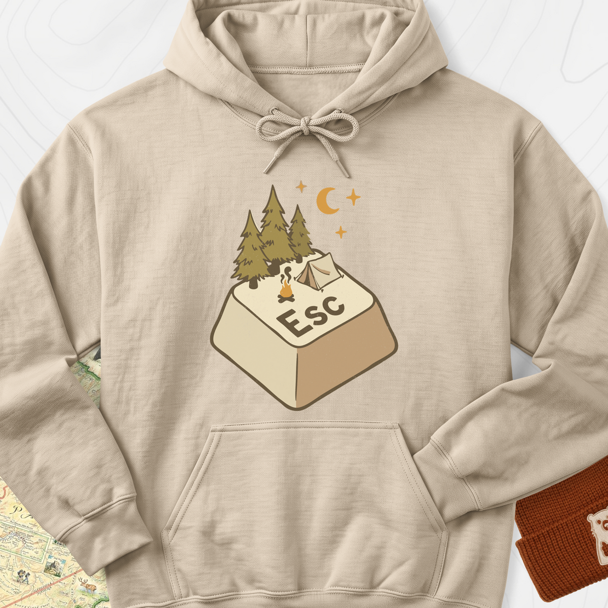 ESC Camp Hoodie - Sand