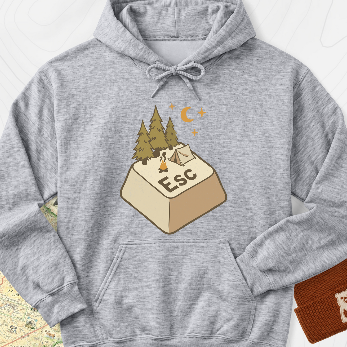 ESC Camp Hoodie - Sport Grey