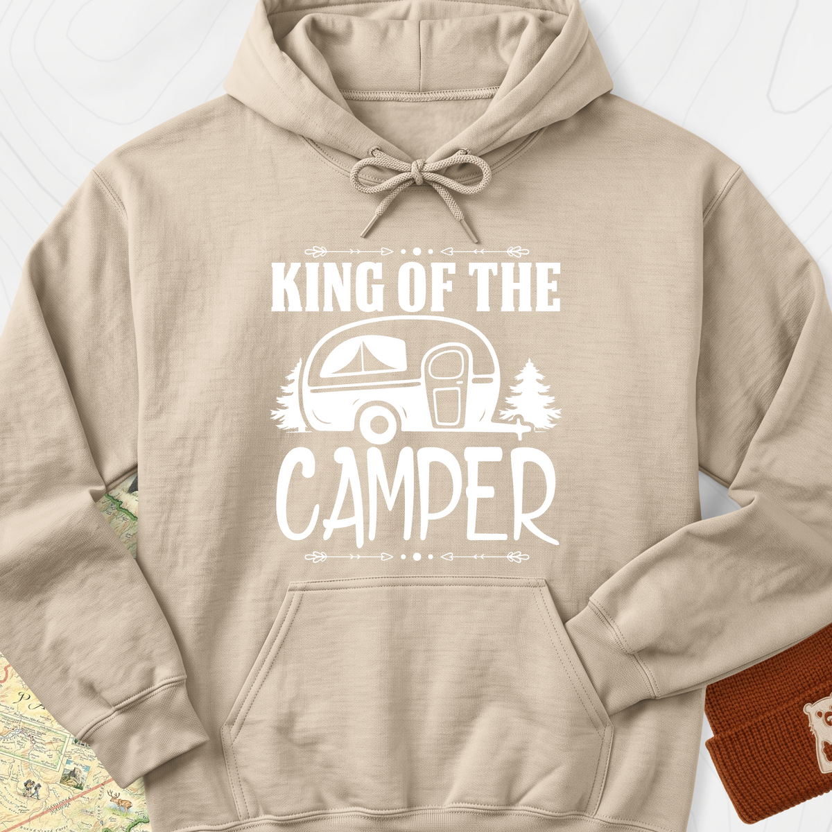 Camping King Hoodie - Sand