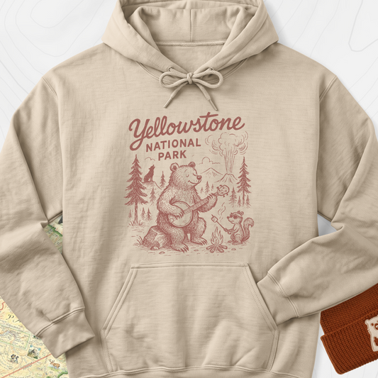 Yellowstone Campfire Hoodie - Sand