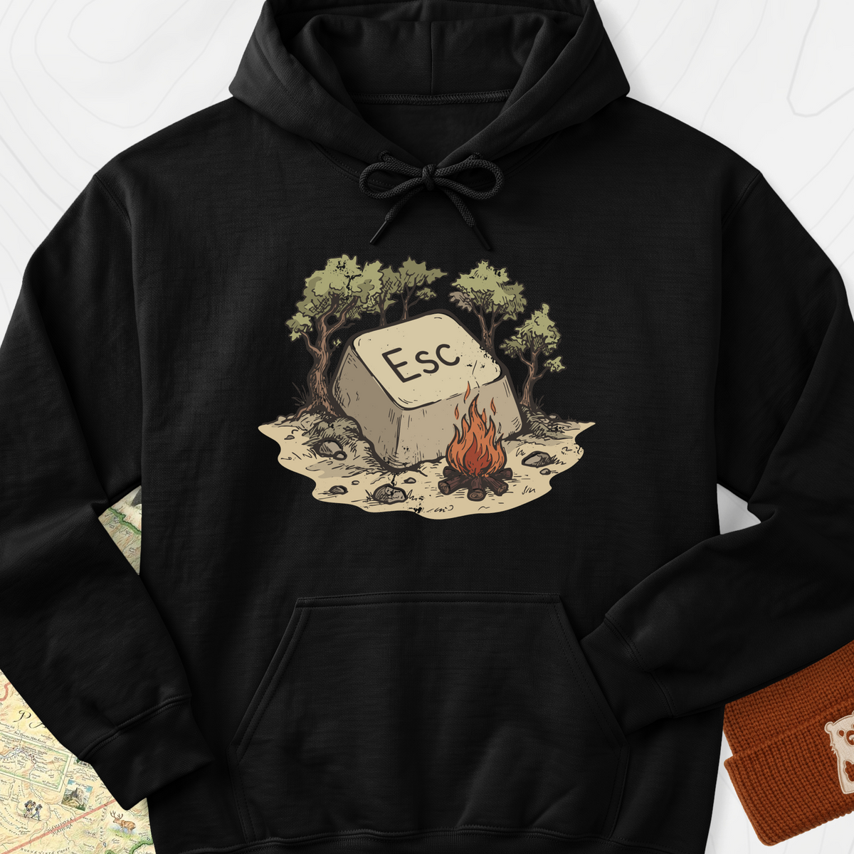 ESC Campfire Hoodie - Black