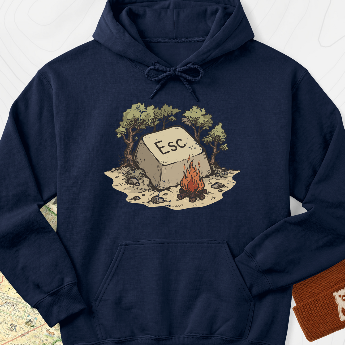 ESC Campfire Hoodie - Navy